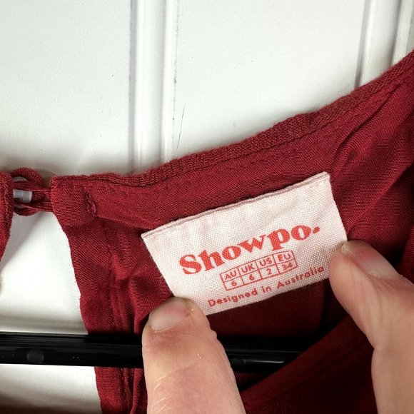 Showpo Women's Red Dress‎ Short Sleeve Size 2 - Picture 4 of 4